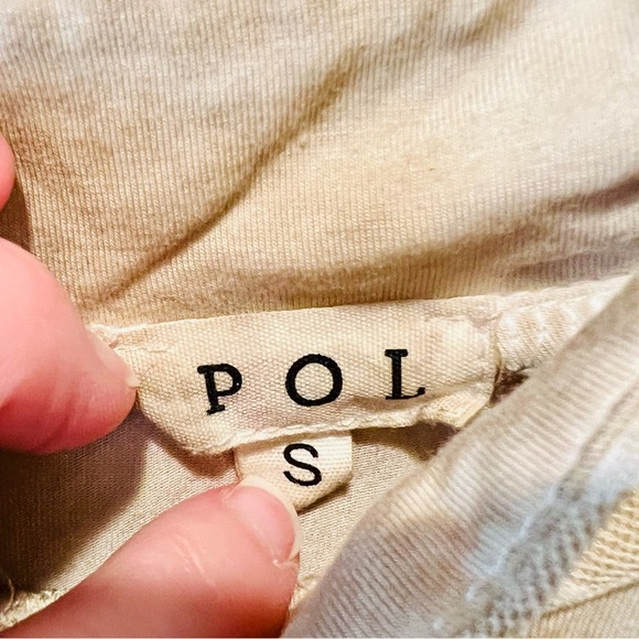 POL Cream Ruffled Tiered Blouse with Mandarin Collar - Picture 12 of 12